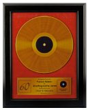 Goldene Schallplatte personalisiert mit Name als Bild im Holzrahmen 48 x 38 cm - Geschenk zum 60. Geburtstag fÃ&frac14;r Mann oder Frau