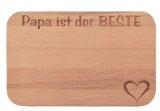 FrÃ&frac14;hstÃ&frac14;cksbrettchen / FrÃ&frac14;hstÃ&frac14;cksbrett mit Gravur "PAPA ist der BESTE" als Geschenk - aus Holz - Geschenkidee ideal zum Geburtstag oder zu Weihnachten