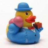 Badeente Quietscheente Geburtstag * feierliche Ente mit Geschenk und Ballons