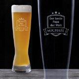Weizenbierglas Bierglas 0,5 l mit Gravur - Bester Papa - Personalisiert mit [WUNSCHNAMEN] - WeizenbierglÃ¤ser - Bierglas mit Gravur - Bierglas lustig - Bierglas Gravur - Bierglas bedrucken - Bierglas gravieren - Gravierte BierglÃ¤ser als Geschenk - BierglÃ¤ser persÃ¶nlich graviert als Geschenkidee - Bierglas mit Namensgravur - PersÃ¶nliches Bierglas - Perfektes Vatertagsgeschenk - Geschenke fÃ&frac14;r MÃ¤nner - Geschenkideen fÃ&frac14;r MÃ¤nner - Geburtstagsgeschenke fÃ&frac14;r MÃ¤nner