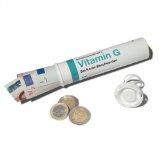 Etikettenschwindel Geld- Gutscheinrhre VITAMIN G von I love Gifts